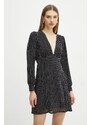 Φόρεμα MICHAEL Michael Kors χρώμα: μαύρο, MF481V47R3
