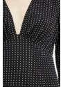 Φόρεμα MICHAEL Michael Kors χρώμα: μαύρο, MF481V47R3