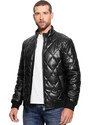 GUESS FAUX LEATHER BOMBER JACKET ΑΝΔΡΙΚΟ M4BL28WGJ60-JBLK