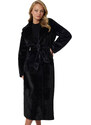 GUESS 'ADA' LONG FAUX FUR ΠΑΛΤΟ ΓΥΝΑΙΚΕΙΟ W4BL02WGHM0-JBLK