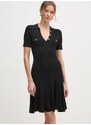 Φόρεμα Guess PAULA χρώμα: μαύρο, W5RK18 Z2U00