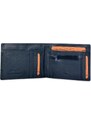 Lavor Slim Δερμάτινο μικρό πορτοφόλι 1-3828 Μπλε