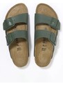 Δερμάτινες παντόφλες Birkenstock Arizona χρώμα: πράσινο, 1029165