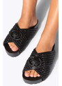 Γυναικείες Παντόφλες Chelsea Drench Cross Strap Kurt Geiger 3973109609-09/BLK/OTHER