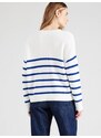 VILA Πουλόβερ 'VICHING' μπλε / λευκό