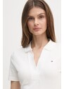 Φόρεμα Tommy Hilfiger χρώμα: άσπρο, WW0WW42567