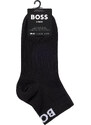 Boss Socks Two Pack With Contrast Logos-Black