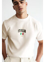 UnitedKind Italia Xi, T-Shirt σε Εκρού Χρώμα