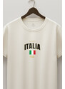 UnitedKind Italia Xi, T-Shirt σε Εκρού Χρώμα