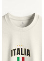 UnitedKind Italia Xi, T-Shirt σε Εκρού Χρώμα