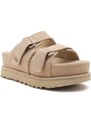 UGG Δερμάτινος παντόφλες GOLDENSTAR HI SLIDE