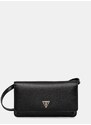 Δερμάτινη τσάντα ώμου Guess MIRIAM χρώμα: μαύρο, PW7513 P5226