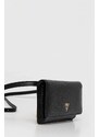 Δερμάτινη τσάντα ώμου Guess MIRIAM χρώμα: μαύρο, PW7513 P5226