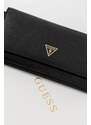 Δερμάτινη τσάντα ώμου Guess MIRIAM χρώμα: μαύρο, PW7513 P5226