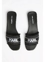 Παντόφλες Karl Lagerfeld SKOOT II χρώμα: μαύρο, KL80411