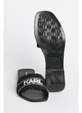 Παντόφλες Karl Lagerfeld SKOOT II χρώμα: μαύρο, KL80411