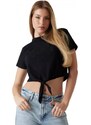 Guess CN SS EYELET TONE ON TONE TEE ΜΠΛΟΥΖΑ (W5GI18I3Z14 JBLK)