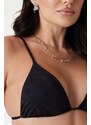 GUESS Bikini Top 4G Rhinestone Triang E5GJ13MC040 jblk jet black a996