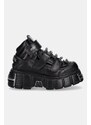 Δερμάτινα αθλητικά παπούτσια New Rock NOMADA NEGRO, TOWER NEGRO ACERO χρώμα: μαύρο, M.285C.S1