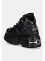 Δερμάτινα αθλητικά παπούτσια New Rock NOMADA NEGRO, TOWER NEGRO ACERO χρώμα: μαύρο, M.285C.S1
