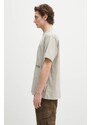 Μπλουζάκι Barbour Barbour Calton Linen Blend OS Fit T-Shirt χρώμα: μπεζ, MTS1404