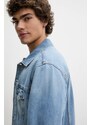 Τζιν μπουφάν Tommy Jeans χρώμα: μπλε, DM0DM21916