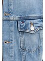 Τζιν μπουφάν Tommy Jeans χρώμα: μπλε, DM0DM21916