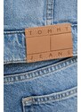 Τζιν μπουφάν Tommy Jeans χρώμα: μπλε, DM0DM21916