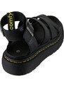 Silia D Μαύρο Gladiator Flatform Σανδάλι