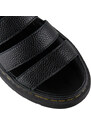 Silia D Μαύρο Gladiator Flatform Σανδάλι