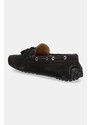 Μοκασίνια σουέτ Hackett London DRIVER TASSEL ανδρικά, χρώμα: καφέ, HMS21486