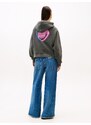 Tommy Jeans Μπλούζα φούτερ μπλε νέον / ροζ νέον / μαύρο / λευκό
