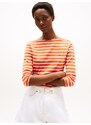 TOMMY HILFIGER Μπλουζάκι 'New Cody' πορτοκαλί / λευκό