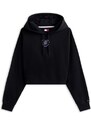 Tommy Jeans Μπλούζα φούτερ 'HEART' ανοικτό λιλά / μαύρο