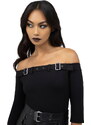 Γυναικείο μπλουζάκι (top) KILLSTAR - Cryptarose - Black - KSRA012660