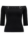 Γυναικείο μπλουζάκι (top) KILLSTAR - Cryptarose - Black - KSRA012660