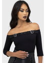 Γυναικείο μπλουζάκι (top) KILLSTAR - Cryptarose - Black - KSRA012660