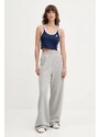 Βαμβακερό παντελόνι adidas Originals Essentials χρώμα: γκρι, JW2811