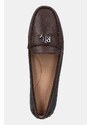 Δερμάτινα μοκασίνια Lauren Ralph Lauren Barnsbury χρώμα: καφέ, 802942768016