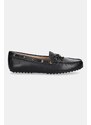 Δερμάτινα μοκασίνια Lauren Ralph Lauren Wylie χρώμα: μαύρο, 802967751001