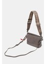 Τσάντα Desigual HALF LOGO TROKEL DARK SILVE χρώμα: ασημί, 25WAXPAQ