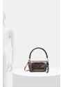 Τσάντα Desigual HALF LOGO TROKEL DARK SILVE χρώμα: ασημί, 25WAXPAQ
