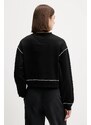 Μπλούζα Tommy Jeans χρώμα: μαύρο, DW0DW21587