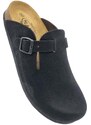 Plakton 171539 Negro Δερμάτινα Ανδρικά Σαμπό