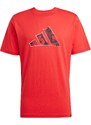 ADIDAS SPORTSWEAR Λειτουργικό μπλουζάκι 'Logo Graphic' μπλε μαρέν / κόκκινο / λευκό