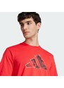 ADIDAS SPORTSWEAR Λειτουργικό μπλουζάκι 'Logo Graphic' μπλε μαρέν / κόκκινο / λευκό
