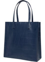 TED BAKER Τσαντα Croccon Croc Effect Large Icon 281631 navy
