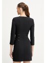Φόρεμα Elisabetta Franchi χρώμα: μαύρο, AB82356E2