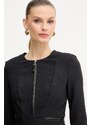 Φόρεμα Elisabetta Franchi χρώμα: μαύρο, AB82356E2