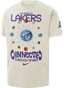 Nike NBA Max90 Los Angeles Lakers Courtside Tee Pure - Οι άνδρες - Κοντομάνικο μπλουζάκι Nike - άσπρο - HQ1299-901 - Μέγεθος: S